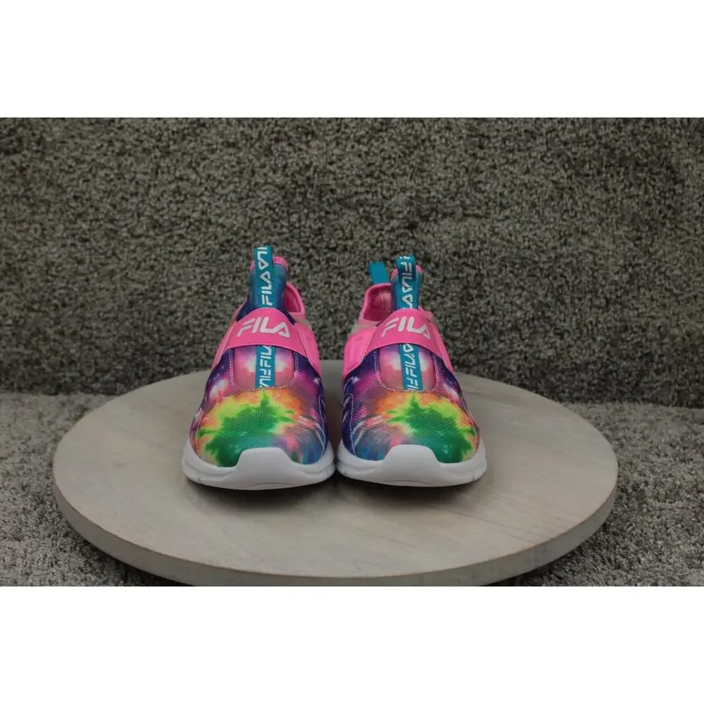 FILA Slip On Tie Dye Sneakers Girls 6.5 Athletic Lightweight New
